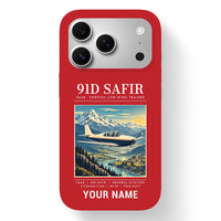 Thumbnail for Saab 91D Safir - Poster + Name - MagSafe iPhone 17 Pro - Red