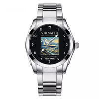 Thumbnail for Saab 91D Safir - Poster + Name - Stainless Steel Band - For Men