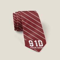 Thumbnail for Saab 91D Safir - Stripe + Name - Tie - Dark Red