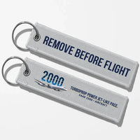 Thumbnail for Saab 2000 Aviator Key Chains - Light Gray - Remove Before Flight