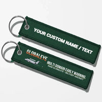 Thumbnail for Saab GlobalEye Aviator Key Chains - Dark Green - Personalized
