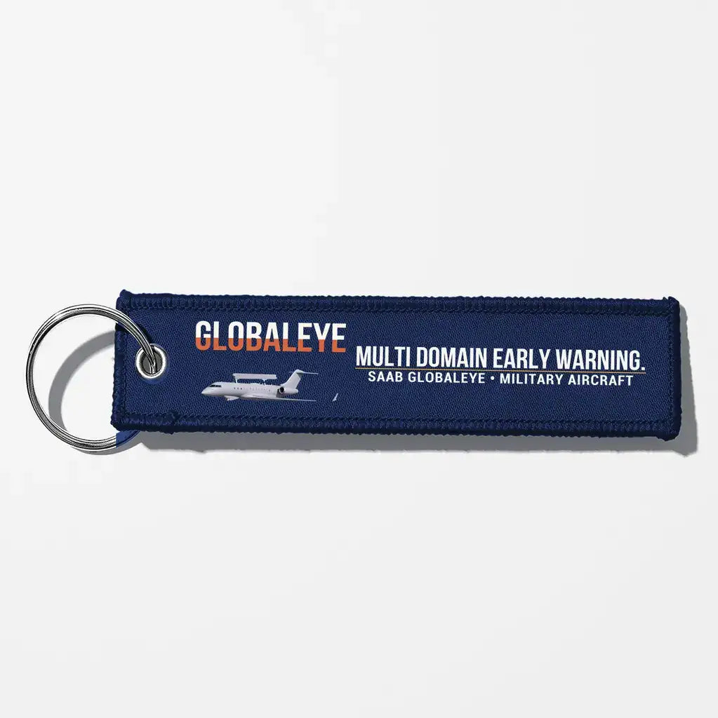 Saab GlobalEye Aviator Key Chains - Navy Blue