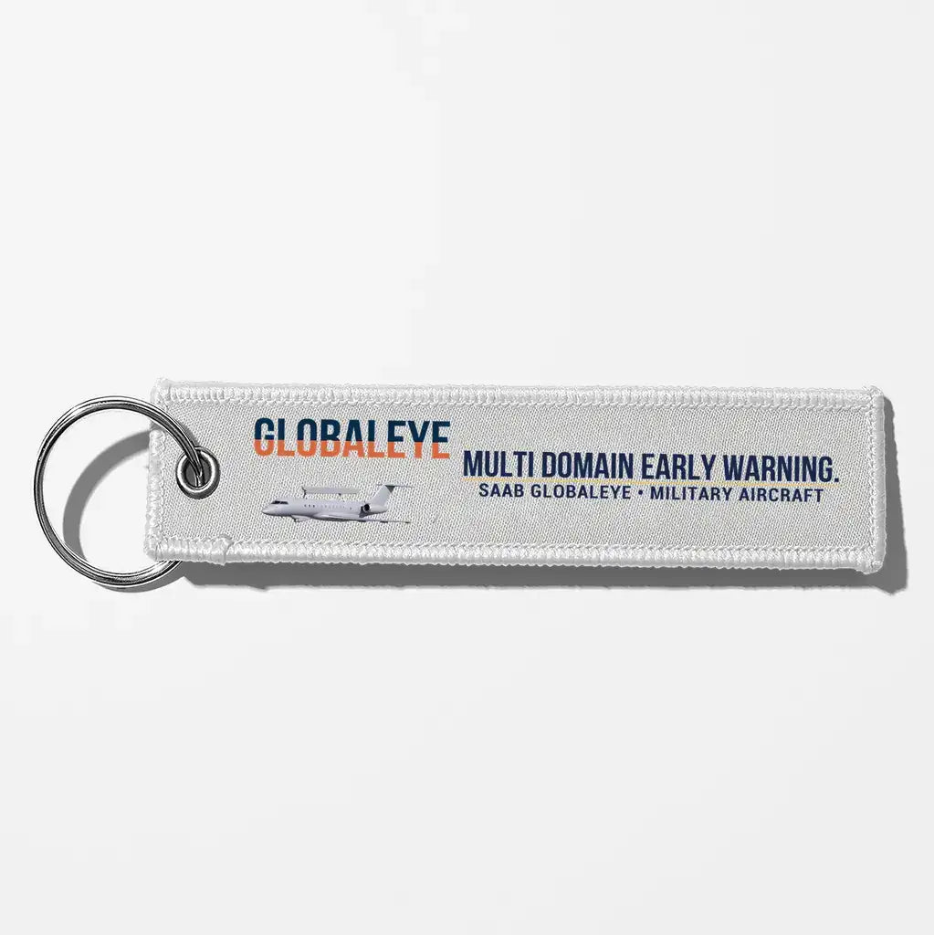 Saab GlobalEye Aviator Key Chains - White