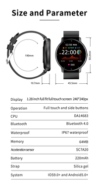 Thumbnail for ZL02D Waterproof Smart Bracelet: Heart Rate, Blood Pressure & Sleep Tracking for Active Lifestyles