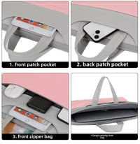 Thumbnail for Waterproof Contrast Color Shoulder Laptop Bag