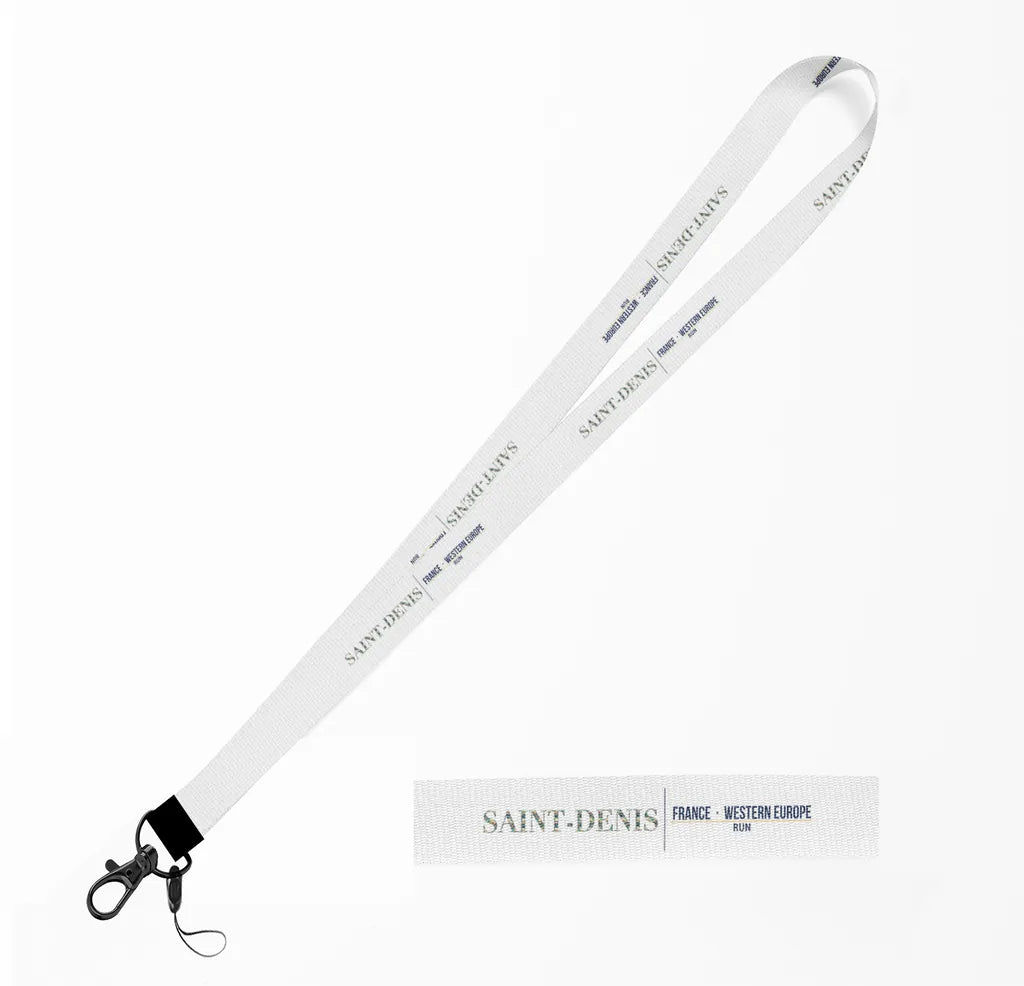 Saint-Denis City Series lanyard - white