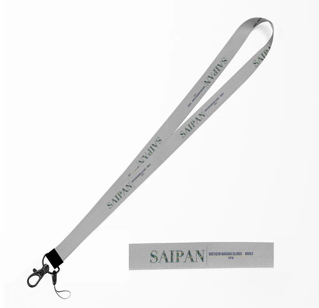 Saipan City Series lanyard - light gray