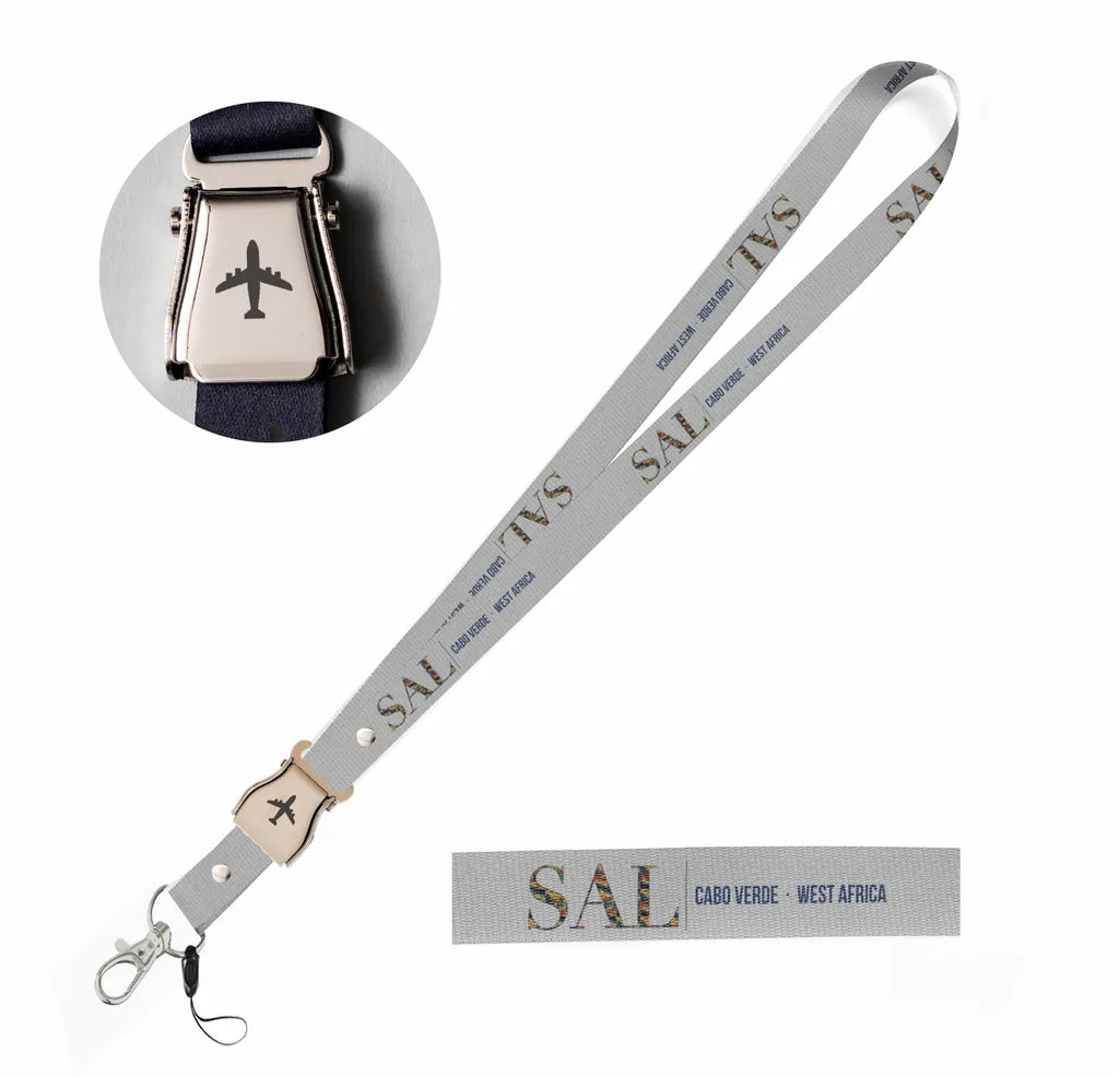 Sal City Series seat belt lanyard - light gray