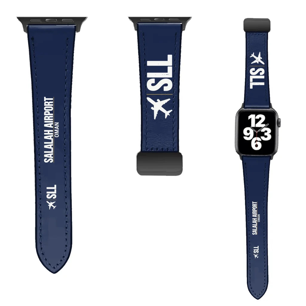 WBV6 | Salalah Airport SLL | Leather - Navy Blue