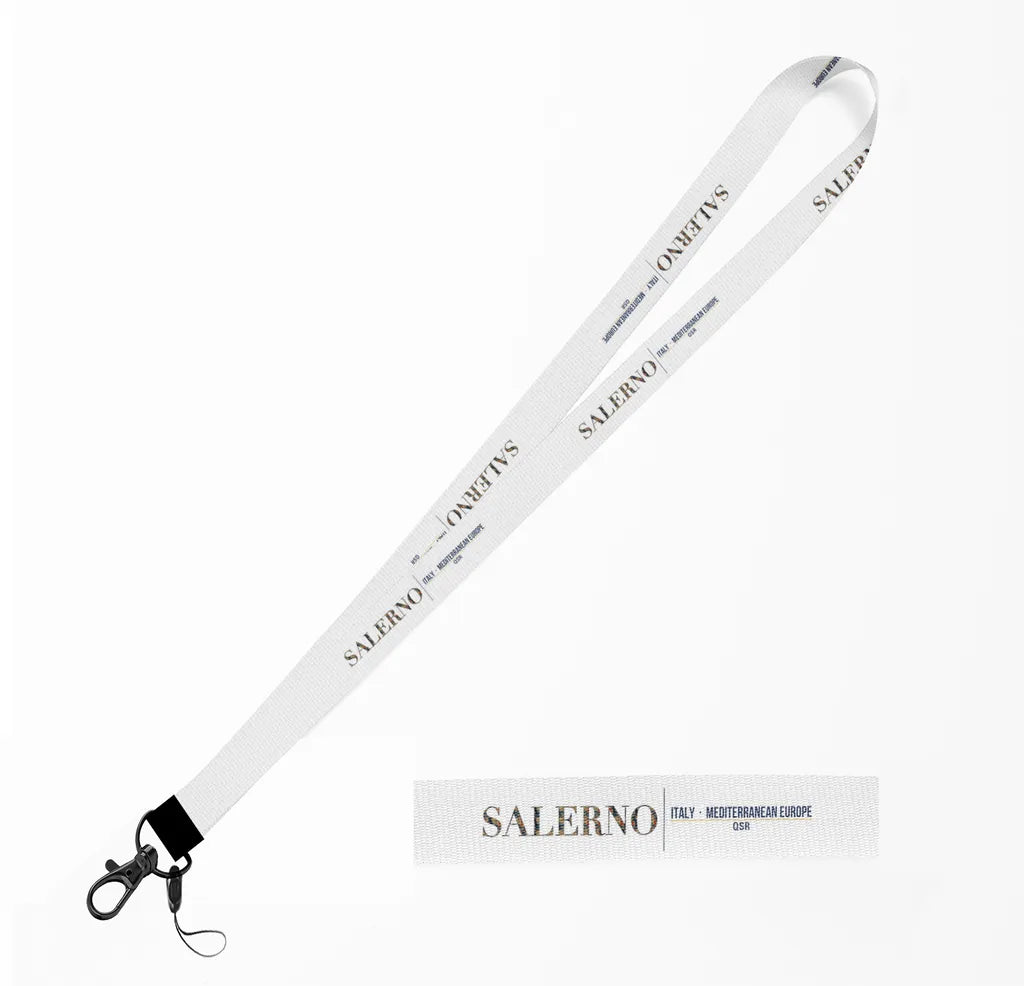 Salerno City Series lanyard - white