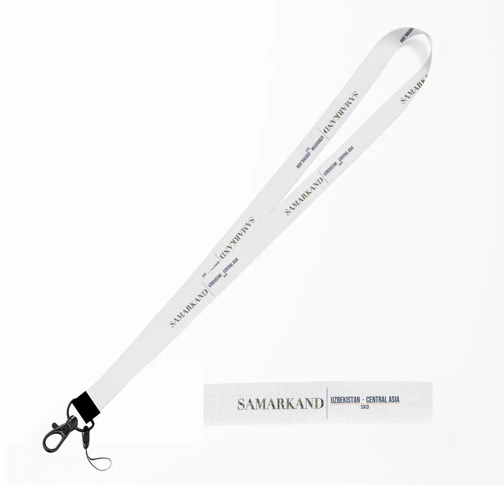 Samarkand City Series lanyard - white