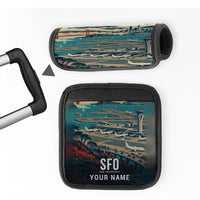 Thumbnail for San Francisco International Airport (SFO) Luggage Handle Covers - 3D Full Print + Name