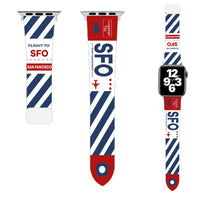 Thumbnail for San Francisco (SFO) Designed Soft Silicone Apple Watch Bands