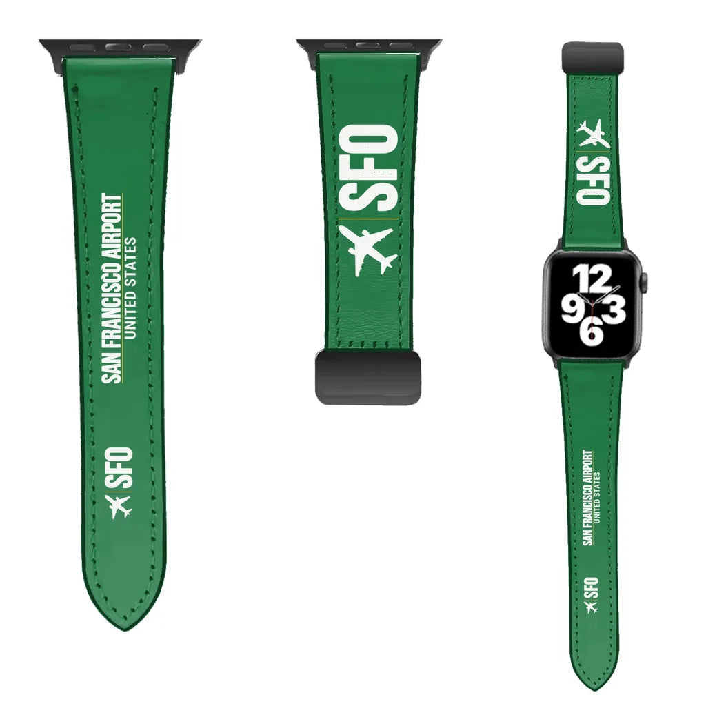WBV6 | San Francisco International Airport SFO | Leather - Green