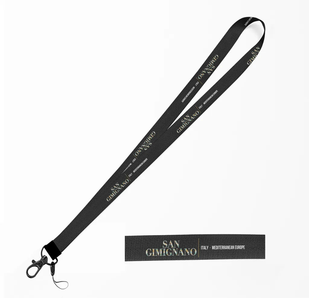 San Gimignano City Series lanyard - black