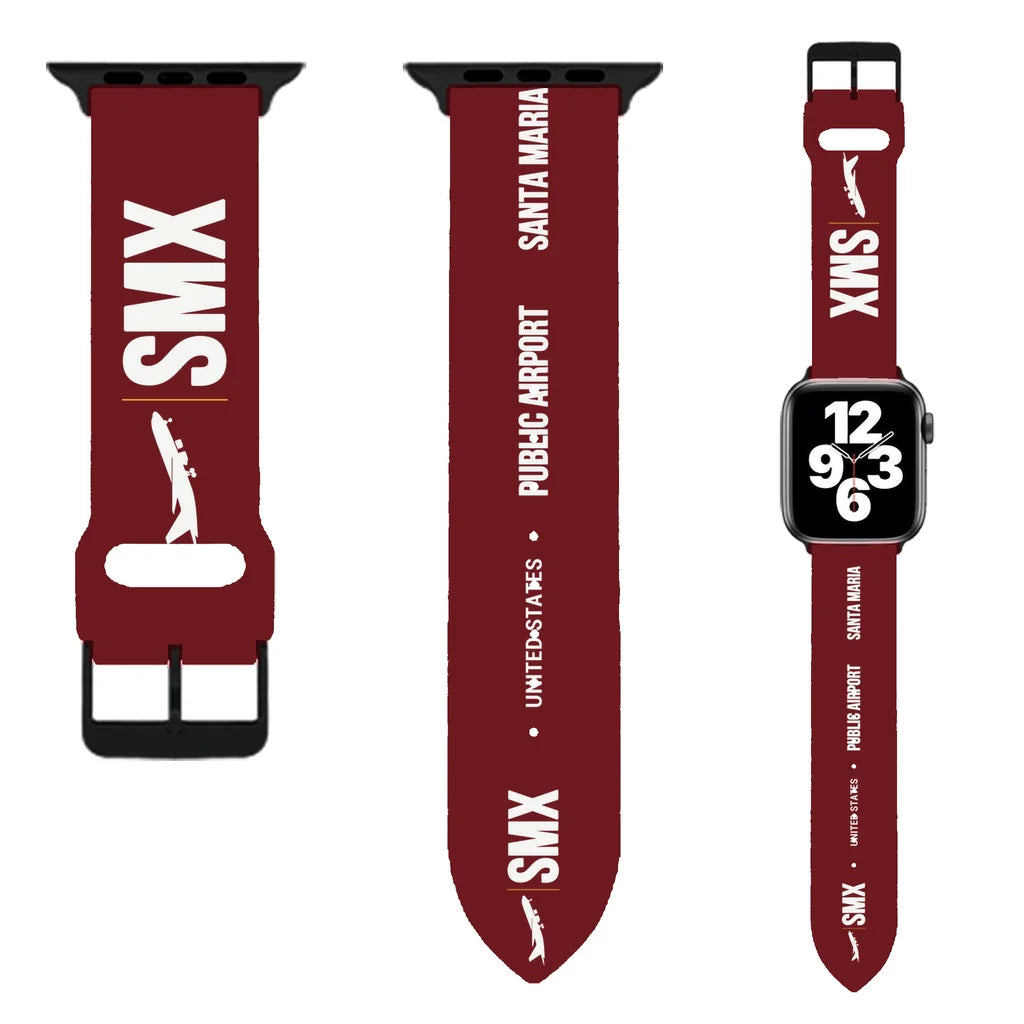 WBV6 | Santa Maria Public Airport SMX | Dark Red (Metal Buckle)