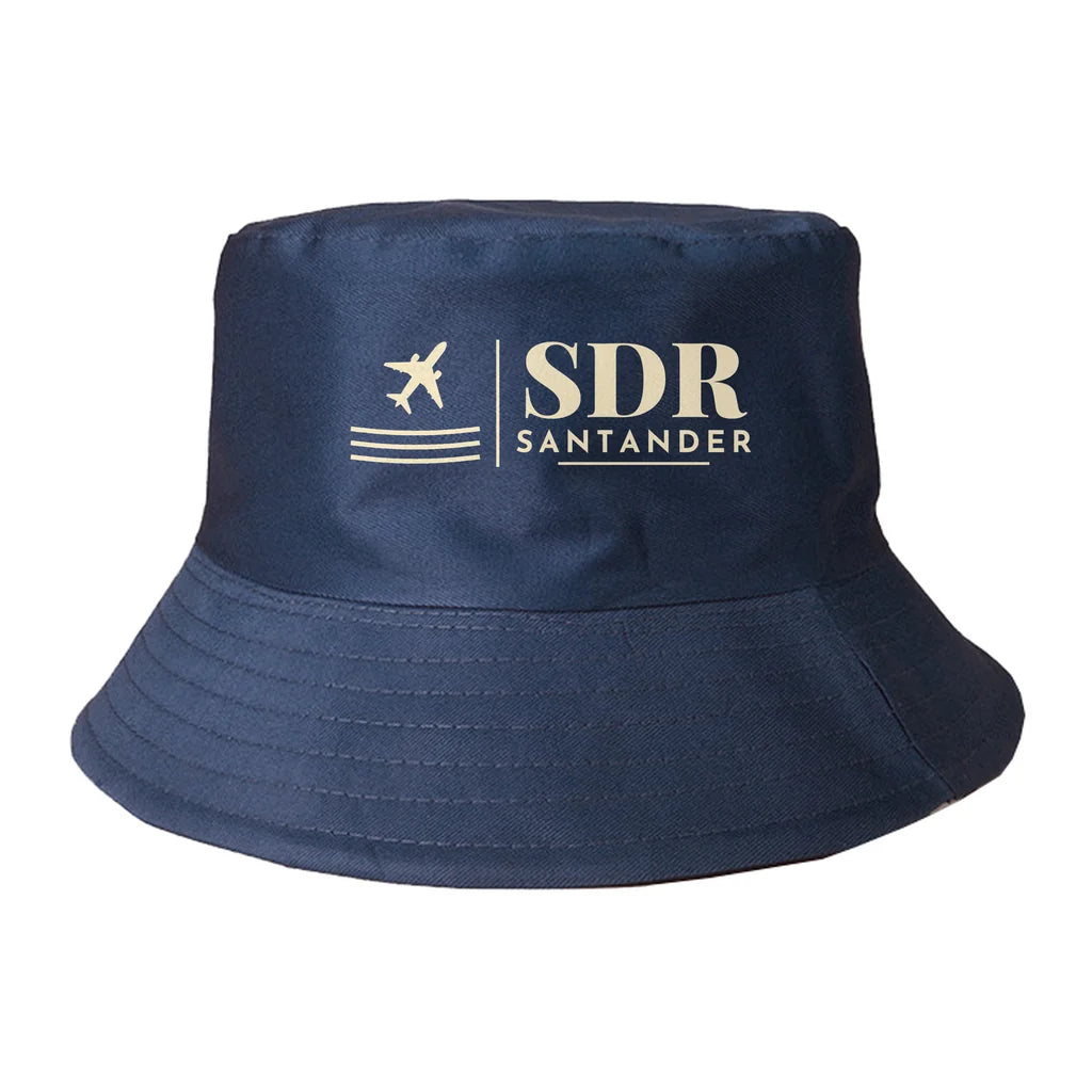 Santander Airport (SDR) summer hat - dark blue