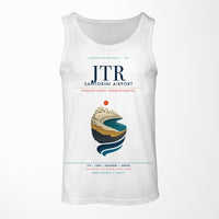 Thumbnail for Santorini Airport (JTR) design on white tank top