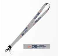 Thumbnail for Sarasota Bradenton International Airport (SRQ) lanyard - light gray