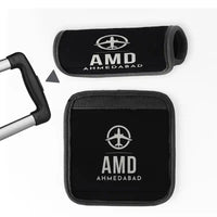Thumbnail for Sardar Vallabhbhai Patel International Airport Ahmedabad (AMD) Luggage Handle Covers - Black