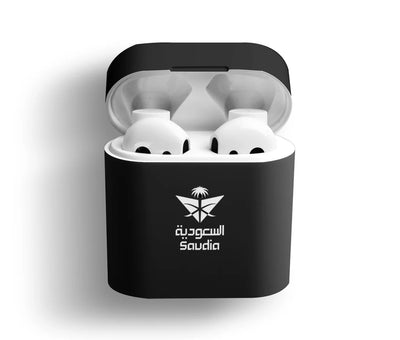 Saudi Arabian Airlines AirPods plastic case - Black
