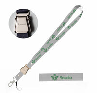 Thumbnail for Saudi Arabian Airlines seat belt lanyard - light gray