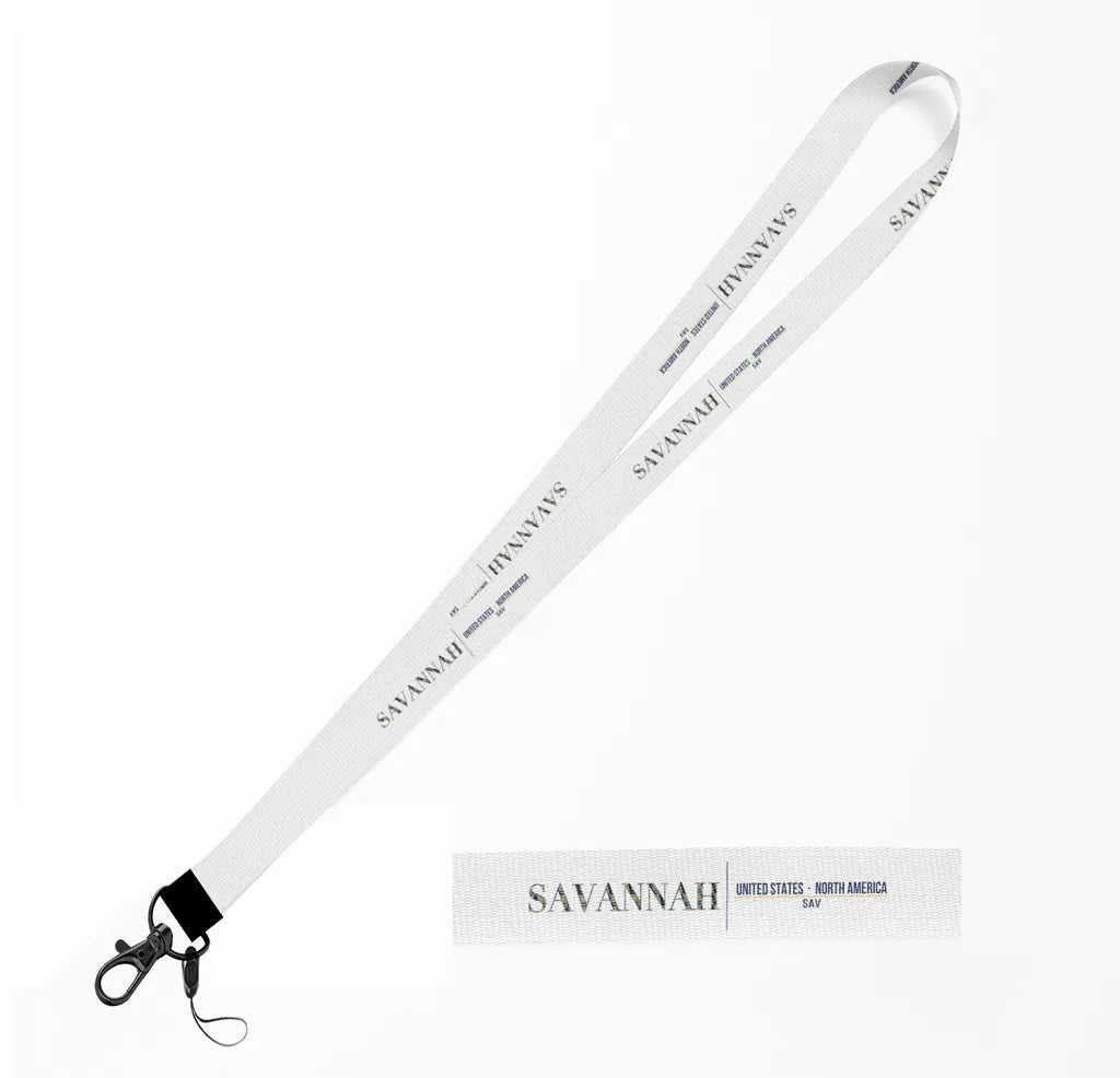Savannah City Series lanyard - white