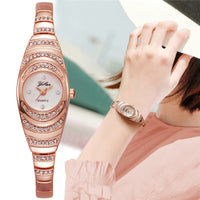 Thumbnail for Elegant Women Watches Fashion Rhinestone Ladies Quartz Watch Bracelet Wristwatches