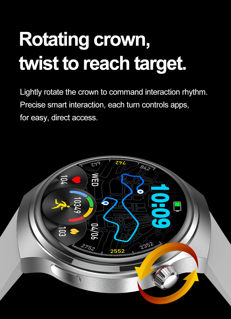 WATCH GT4 Smart Watch: Unisex Design with 360*360 HD Screen, 150+ Sports Modes & Bluetooth Calling