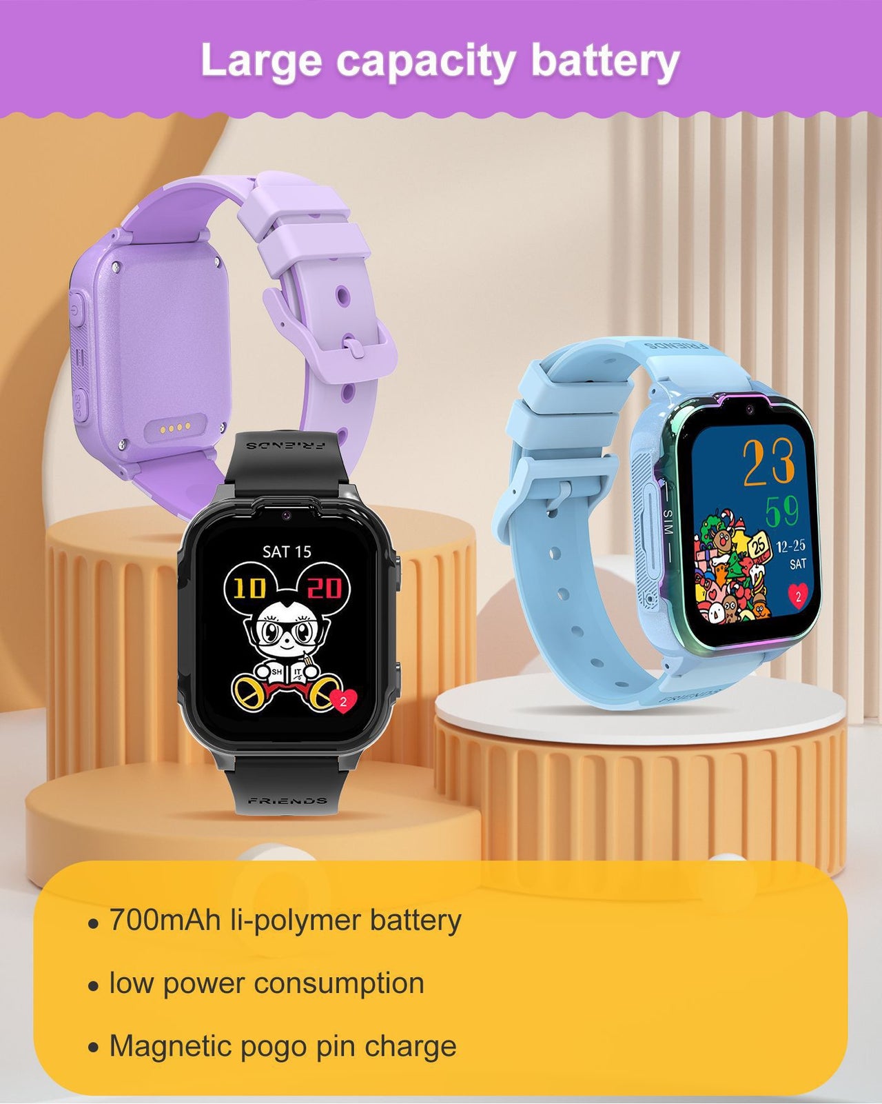 DH20 Children's Smart Watch: Full Netcom 4G, Video Calls, GPS Tracking & SIM Card Support for Students