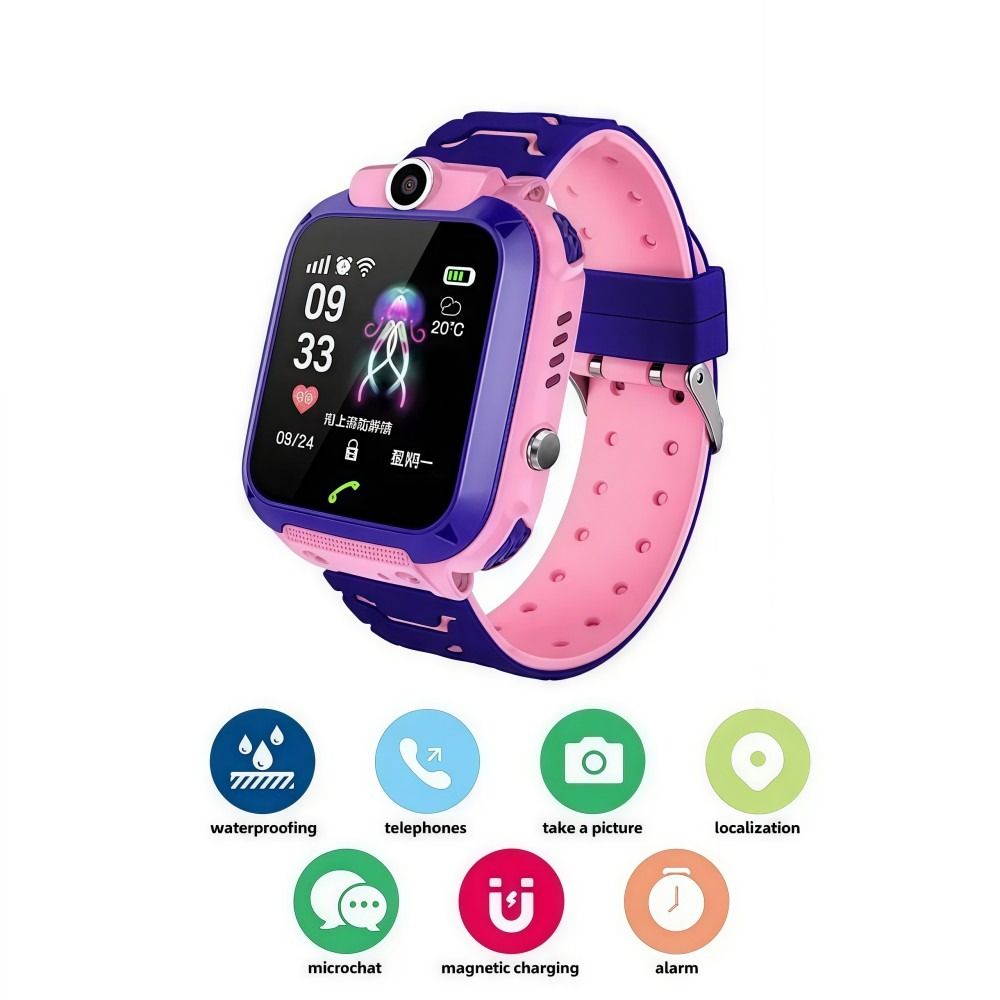 Multifunctional Q12 Children's Watch: Waterproof Design, Call, SOS, Camera & Accurate Positioning for Kids