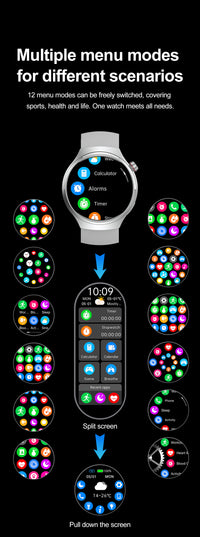 Thumbnail for WATCH GT4 Smart Watch: Unisex Design with 360*360 HD Screen, 150+ Sports Modes & Bluetooth Calling