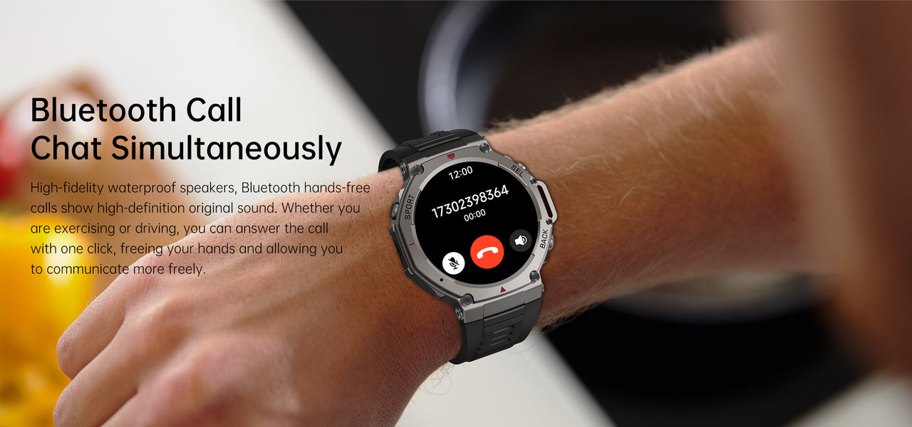 DM58: GPS Smart Watch with 1.43" AMOLED, Multi-Satellite Compatibility (GLONASS/BDS) & 5ATM Waterproof Design