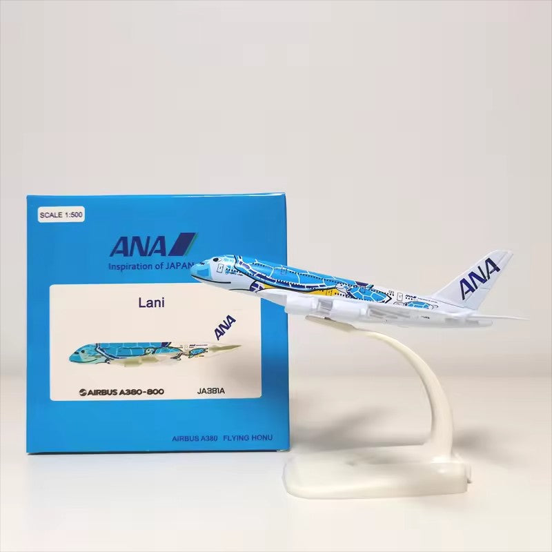 【おまけ付き】ANA AIRBUS A380モデル 1/500 Japan ANA Airlines Airbus A380 Turtle KaLa Airplane Model