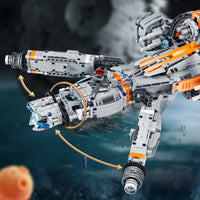 Thumbnail for High-Tech Starship Combat MOC Starfighter Building Blocks +Stand+Light