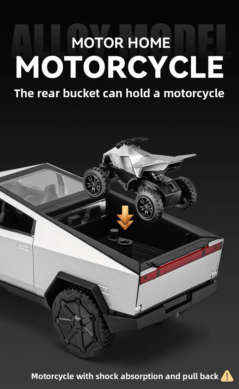 1:32 Telescopic Trailer Camper Alloy Model