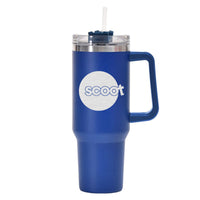 Thumbnail for Scoot Airlines Designed 40oz Stainless Steel Car Mug With Holder