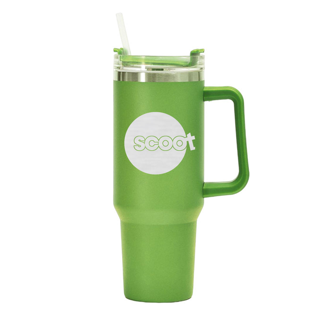 Scoot Airlines Designed 40oz Stainless Steel Car Mug With Holder