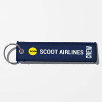 Thumbnail for Scoot Airlines Crew & Staff Tag Key Chains - Navy Blue - Crew