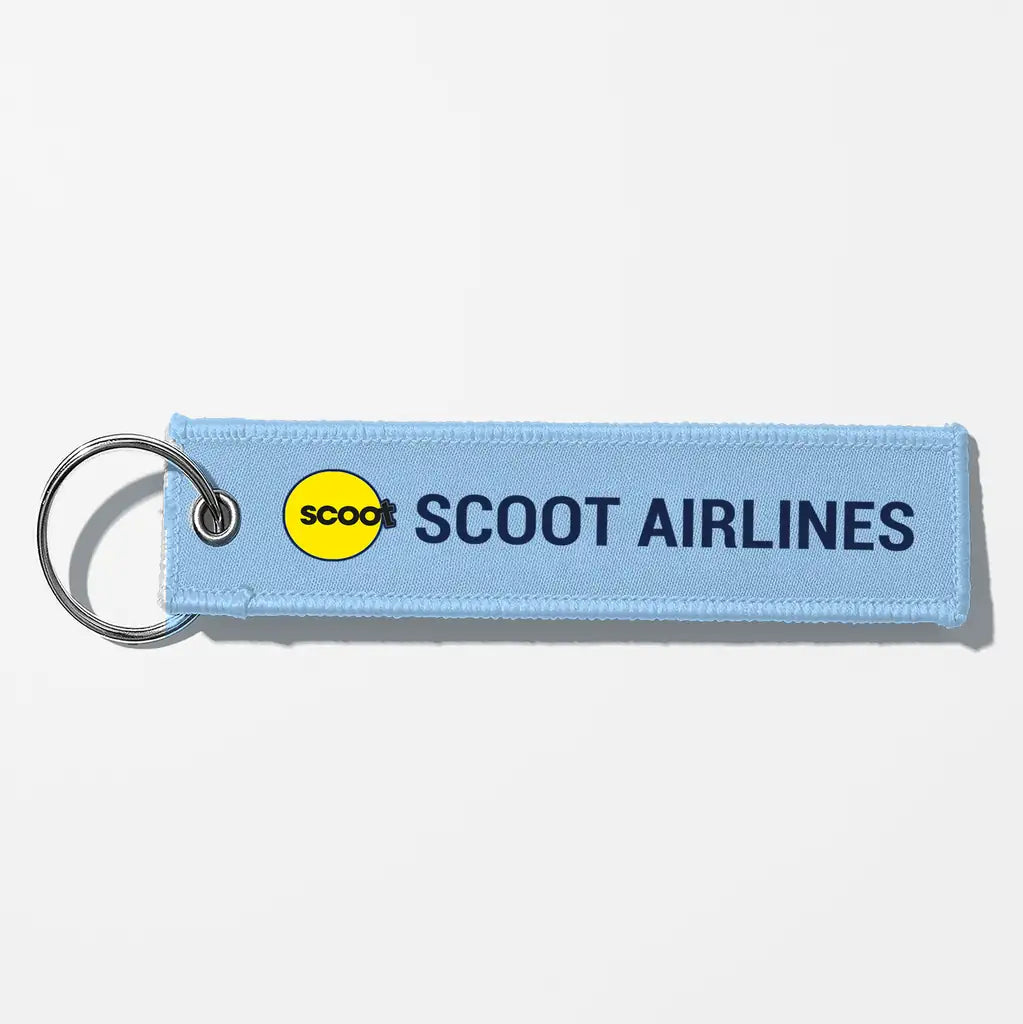 Scoot Airlines Crew & Staff Tag Key Chains - Light Blue