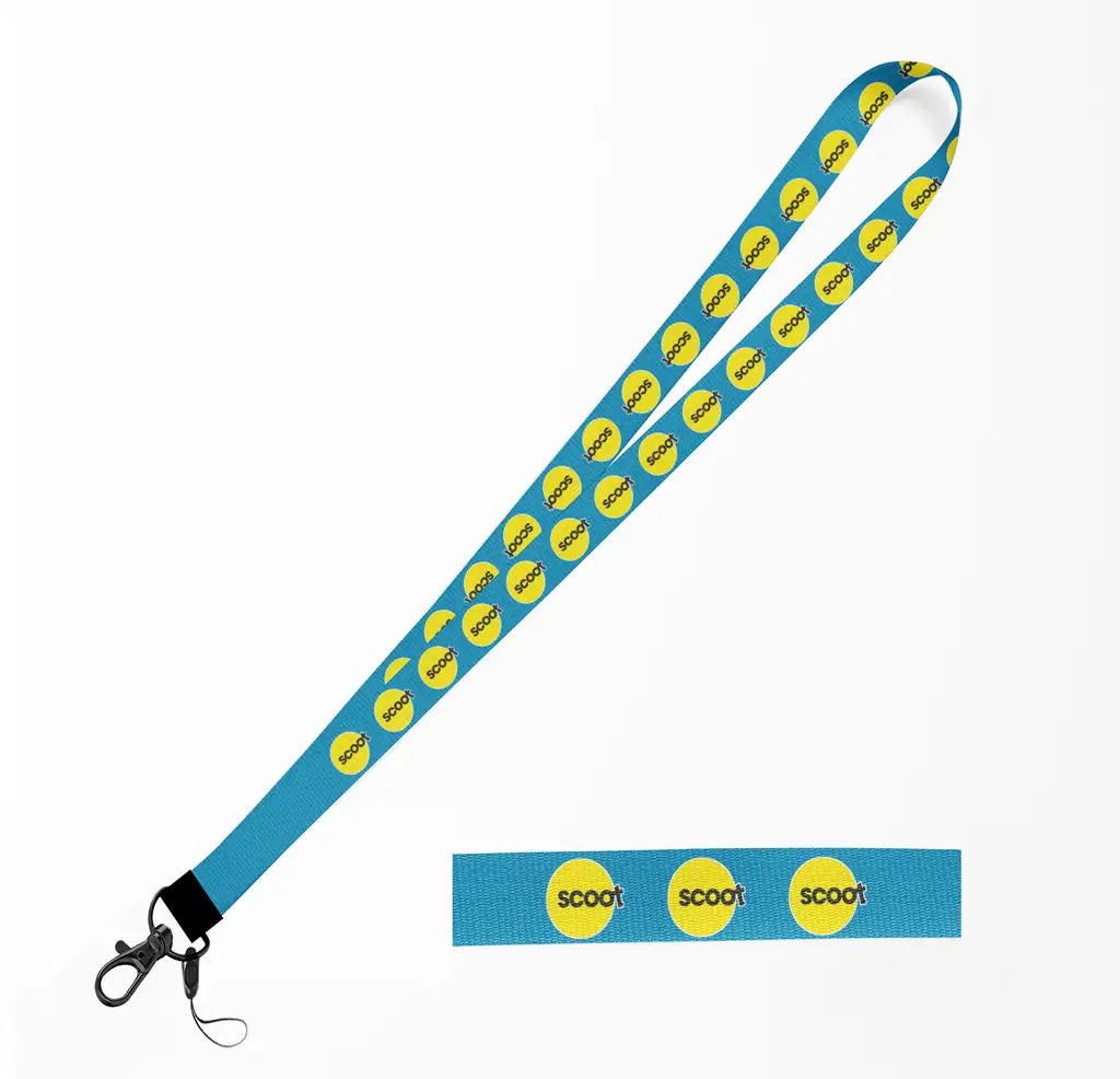 Scoot Airlines lanyard - light blue