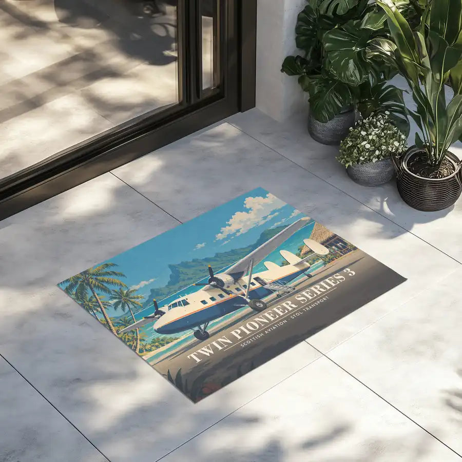 Scottish Aviation Twin Pioneer Series 3 - 3D - Door Mat