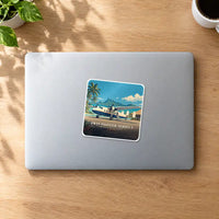 Thumbnail for Scottish Aviation Twin Pioneer Series 3 - 3D + Name - Square Sticker - MacBook