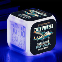 Thumbnail for Scottish Aviation Twin Pioneer Series 3 - Cartoon + Name - Alarm Clock