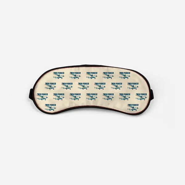 Scottish Aviation Twin Pioneer Series 3 - Cartoon Pattern - Sleep Mask - Beige
