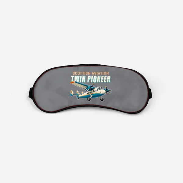 Scottish Aviation Twin Pioneer Series 3 - Cartoon - Sleep Mask - Gray