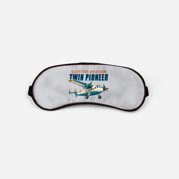Scottish Aviation Twin Pioneer Series 3 - Cartoon - Sleep Mask - Light Gray