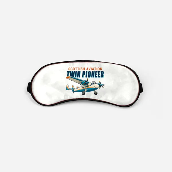 Scottish Aviation Twin Pioneer Series 3 - Cartoon - Sleep Mask - White