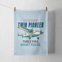 Thumbnail for Scottish Aviation Twin Pioneer Series 3 - Cartoon - Towel - Light Blue