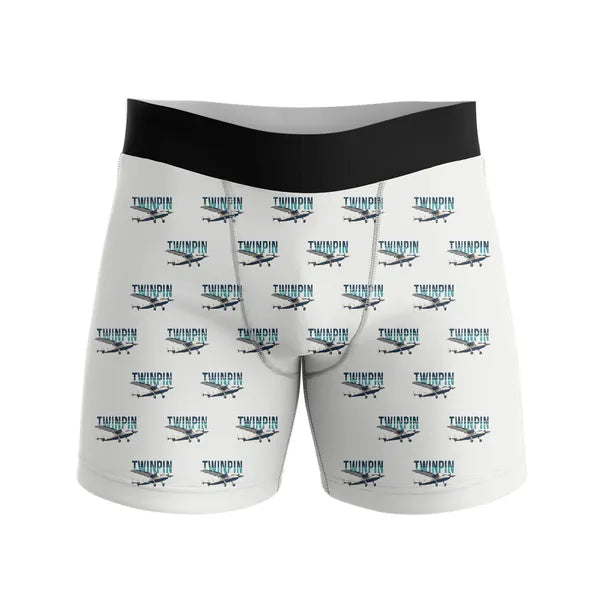 Scottish Aviation Twin Pioneer Series 3 - Men Boxers - Original Pattern - White